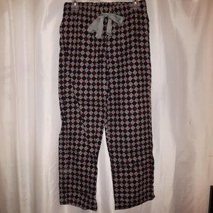 NWOT Plaid Black Gray Red PJ Pants size M